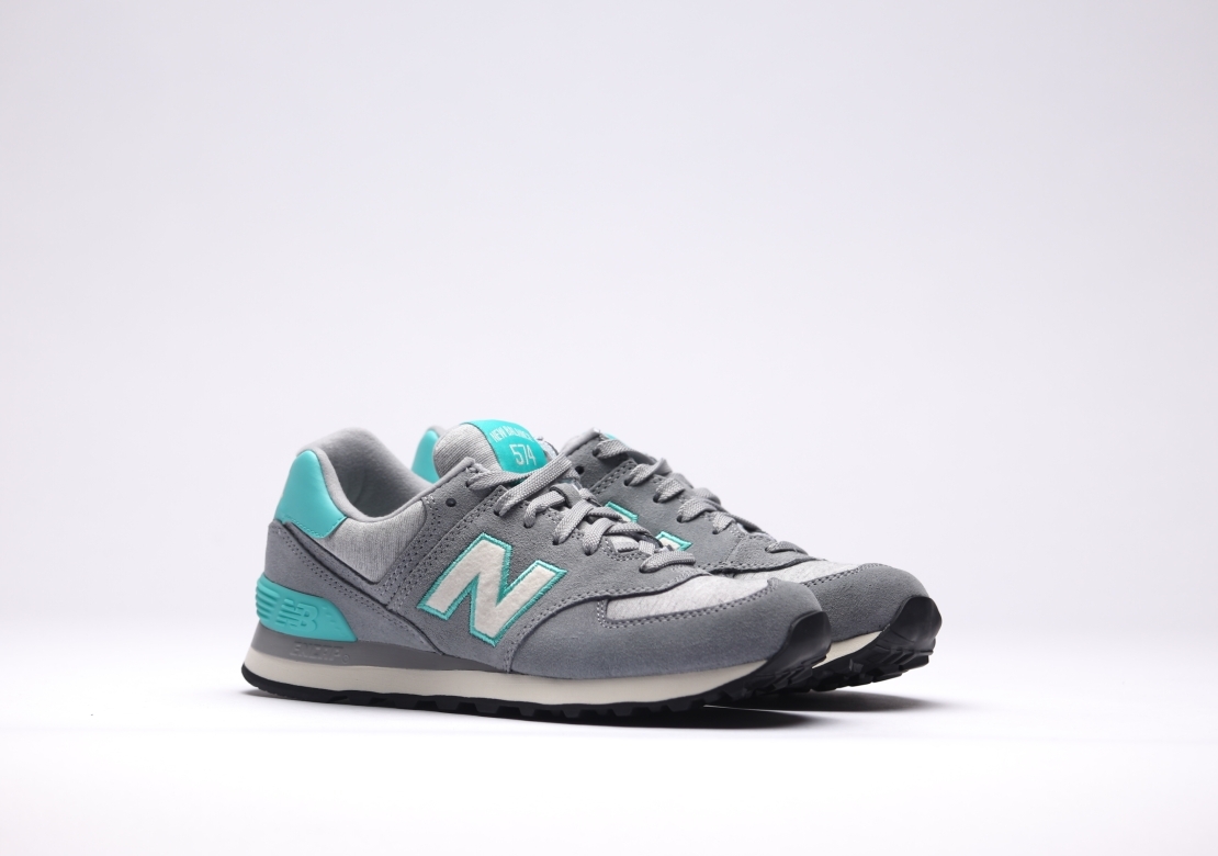 new balance wl574 pgr gris turquoise